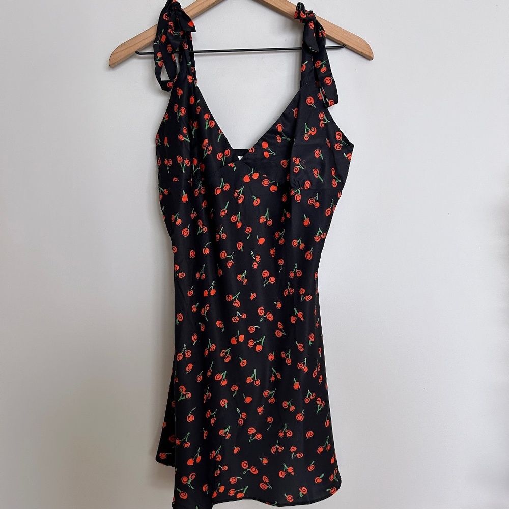 Monika the Label Alana Mini Slip Dress – Black Cherry